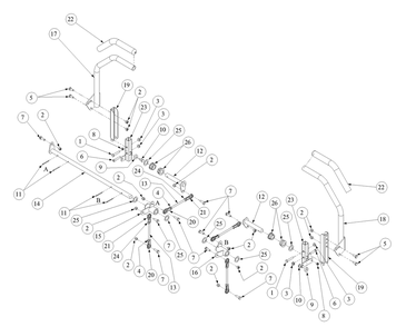 Steering Assembly Diagram and Parts List for Z-FORCE15 53AA5D2L100 Cub Cadet Lawn Tractor